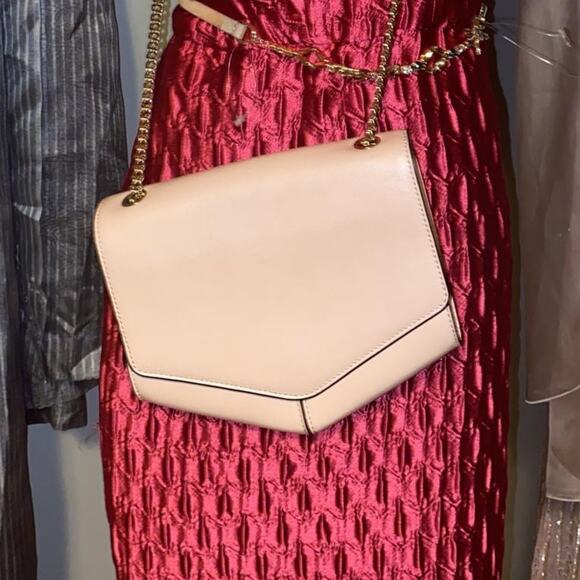 Sandro Lou Crossbody Bag in Blush Leather Pink - Picture 3 of 7